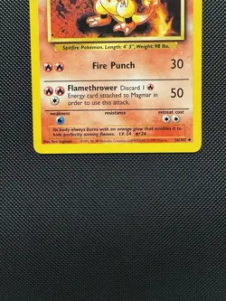 Pokemon TCG Magmar 36/102 Base Set Uncommon Near Mint 1999 WoTC - Image 4