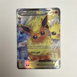 Pokemon Flareon EX Full Art Ultra Rare Holo 170 HP Generations RC6/RC32 - Image 1