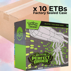 Pokemon Mega Evolution Perfect Order Elite Trainer Box Case (10 Boxes) PRESALE - Image 1