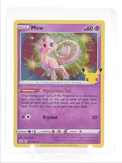 MEW 2021 POKEMON SWSH CELEBRATIONS CLASSIC COLLECTION RARE 011/025 Q6693 - Image 1