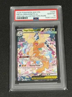 2026 POKEMON ASC EN-ASCENDED HEROES #290 MEGA DRAGONITE EX PSA 10 - Image 1