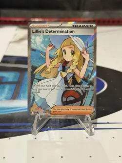 Lillie’s Determination 169/132 Full Art Trainer Ultra Rare MEG Pokemon TCG NM - Image 1