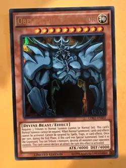 Obelisk the Tormentor LDK2-ENS02 ULTRA RARE Limited Edition Yu-Gi-Oh - Image 1