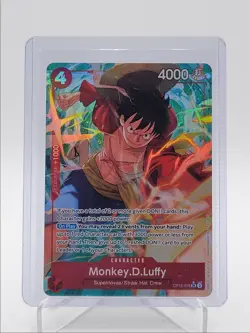 MONKEY D. LUFFY 2025 ONE PIECE SUPER RARE ALTERNATE ART #OP12-015 Q5686 - Image 1