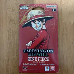 One Piece single Blister pack : Carrying On His Will OP-13 Factory Sealed - Image 1