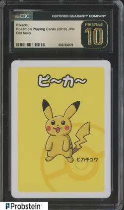 2019 Pokemon Playing Cards Japanese Old Maid Pikachu CGC 10 PRISTINE - Image 1