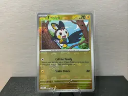 Emolga - 029/086 - SV: Black Bolt Master Ball Pattern Foil Pokemon Card -Chipped - Image 1