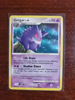 Pokemon Gengar Card Regular Rare 27/130 Diamond and Pearl - Image 1