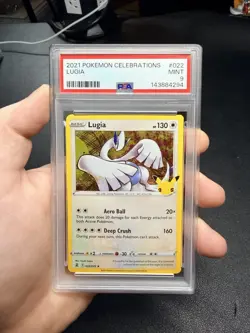 2021 Pokemon Celebrations #22 Lugia Holo PSA 9 Card MINT - Image 1