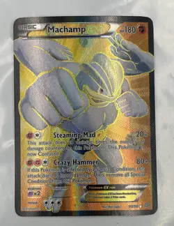 Pokemon TCG Machamp-EX Holo Full Art Ultra Rare Card Ancient Origins 90/98 - Image 1