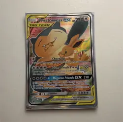 Pokemon Eevee & Snorlax GX TAG TEAM Promo Holo SM169 SM 270HP Card - Image 1