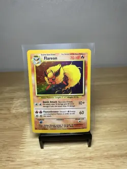 Pokemon TCG Flareon Jungle Holo Card - 3/64 Unlimited Rare, LP Pokemon Card - Image 1