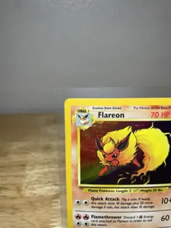 Pokemon TCG Flareon Jungle Holo Card - 3/64 Unlimited Rare, LP Pokemon Card - Image 2