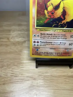 Pokemon TCG Flareon Jungle Holo Card - 3/64 Unlimited Rare, LP Pokemon Card - Image 3