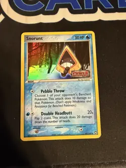 Pokemon Card - Snorunt Power Keepers 64/108 Common Reverse Holo Stamped - Image 1