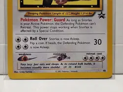 Snorlax Z Black Star Promo #49 Basic Pokemon Card TCG WOTC League READ - Image 4