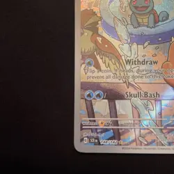 Pokemon Squirtle TCG Stellar Crown Illustration Rare Holo Card 148/142 - Image 5