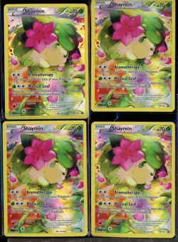 Lot of (4) Pokemon TCG Shaymin XY115 Promo Card Generations Mythical Collection - Image 1
