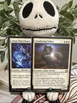 Slumbering Walker / Adept Watershaper MTG Lorwyn Eclipsed Regular Rare NM - Image 1