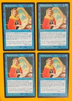 MTG MYSTICAL TUTOR (x4) Mirage (OldManMTG 010-232) - Image 1