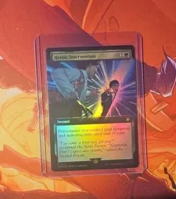 MTG Heroic Intervention 476 Rare Foil Extended Art Doctor Who - Image 1