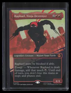 Raphael, Ninja Destroyer (Borderless Foil) Teenage Mutant Ninja Turtles #218 - Image 1