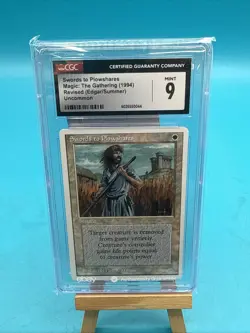 Swords to Plowshares Summer Magic / Edgar CGC Mint 9 Vintage Magic MTG - Image 1