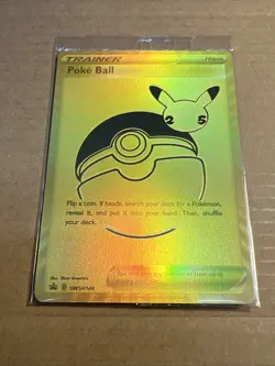 Pokemon Celebrations Poke Ball SWSH146 Sealed 25th Anniversary Gold Promo - Image 1