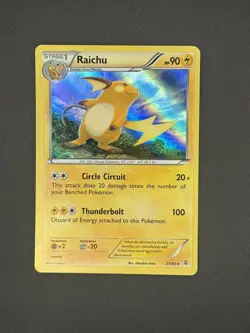 Pokemon TCG Raichu Generations 27/83 Holo Rare - LP. - Image 3