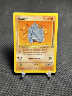 1999 Pokemon TCG Jungle Set Rhyhorn 61/64 Common - LP - Image 1
