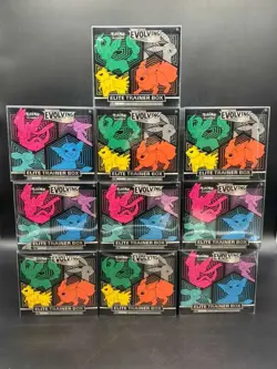 Lot of (10) Pokemon TCG Sword & Shield Evolving Skies Elite Trainer Boxes Sealed - Image 1