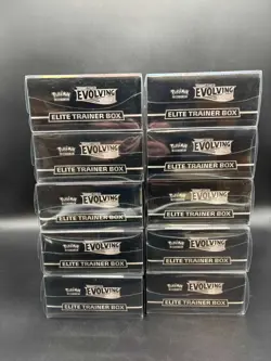 Lot of (10) Pokemon TCG Sword & Shield Evolving Skies Elite Trainer Boxes Sealed - Image 3