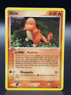 Ditto 61/113 (Charmander) EX Delta Species 2005 Vintage Pokemon TCG - NM - Image 1