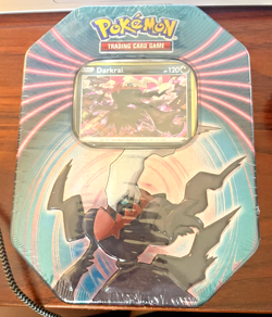 SEALED Pokemon Tin 2021 Darkrai - Includes 3 Booster Packs 210-80985 820650809859 - Image 1