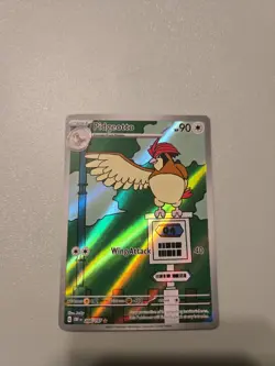 Pokemon TCG Sv03: Obsidian Flames Pidgeotto Holo Illustration Rare Card 208/197 - Image 1