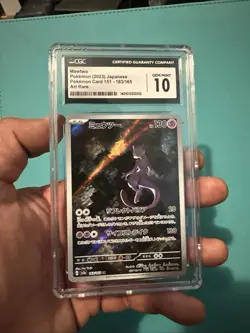 Mewtwo 183/165 Art Rare Pokemon 151 SV2a Japanese Pokemon Tcg. Cgc 10 Batman Mew - Image 1