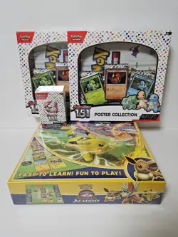 Pokemon 151 Sealed Lot With Battle Academy - Image 1