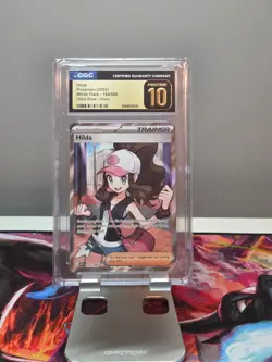 POKEMON HILDA WHITE FLARE 164/086 ULTRA RARE HOLO CGC 10 PRISTINE - Image 1
