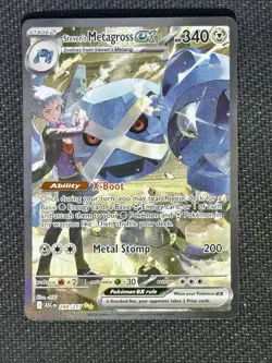 Steven’s Metagross Ex 289/217 Ascended Heroes SIR NM Pokemon Card TCG Pack Fresh - Image 1