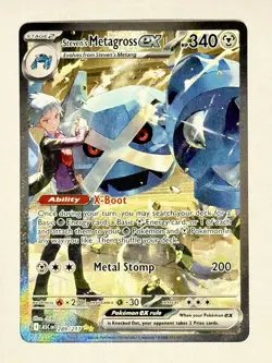 Steven’s Metagross Ex 289/217 Ascended Heroes SIR NM Pokemon Card TCG Pack Fresh - Image 3