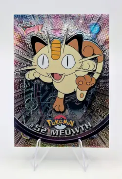 2000 Topps Chrome Pokemon: Meowth #52 - NM - Image 1