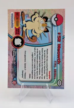 2000 Topps Chrome Pokemon: Meowth #52 - NM - Image 2