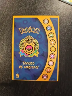 ERROR misaligned back!! Pokemon Lucario #28 Tournament Game Card Spanish Edition - Image 2