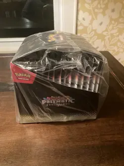 Pokemon Prismatic Evolutions Tech Sticker Collection Full Case Display Sealed - Image 5