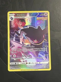 Banette TG07/TG30 Holo Rare Full Art Lost Origin Trainer Gallery Pokemon TCG NM - Image 1