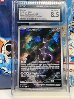 Mewtwo SVP 052 Full Art 2023 Pokemon Black Star Promo 151 EN NM CGC 8.5 - Image 3