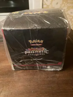 Pokemon Prismatic Evolutions Tech Sticker Collection Full Case Display Sealed - Image 4