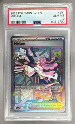 80212700 Miriam 2023 Pokemon Scarlet & Violet #251 SIR PSA 10 - Image 1