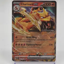 Pokemon Charizard ex 006/165 Scarlet & Violet 151 Double Rare Holo Card - Image 1