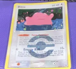 Pokemon Ditto 4/112 EX FireRed & LeafGreen Reverse Holo Rare 60 HP 2004 - Image 1